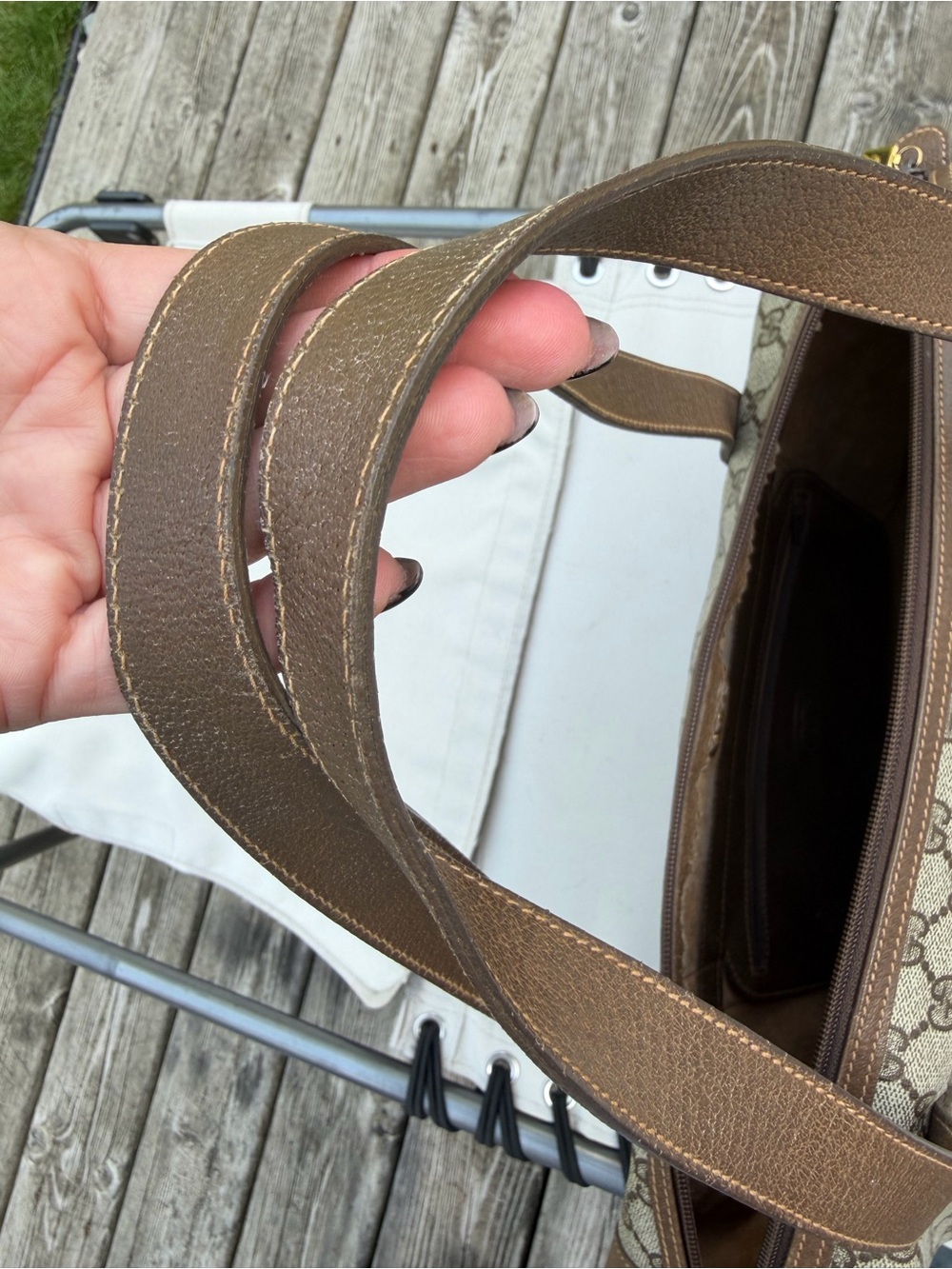 Gucci Brown GG Supreme Canvas Tote - Picture 7 of 15